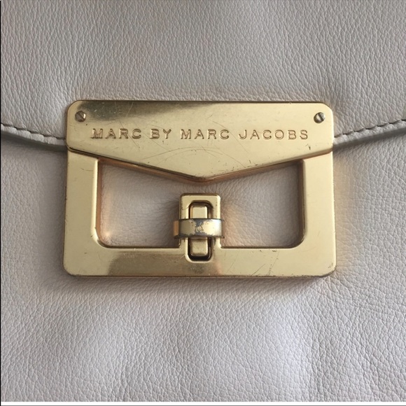Marc Jacobs Beige Clutch with Gold Accent - Picture 5 of 5